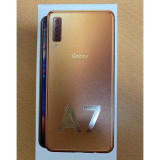 ギャラクシー(Galaxy)のGalaxy A7 ゴールド 64GB simフリー(スマートフォン本体)