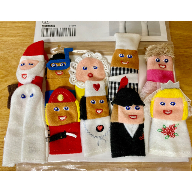 IKEA(イケア)の指人形(おもちゃ) ハンドメイドのキッズ/ベビー(おもちゃ/雑貨)の商品写真