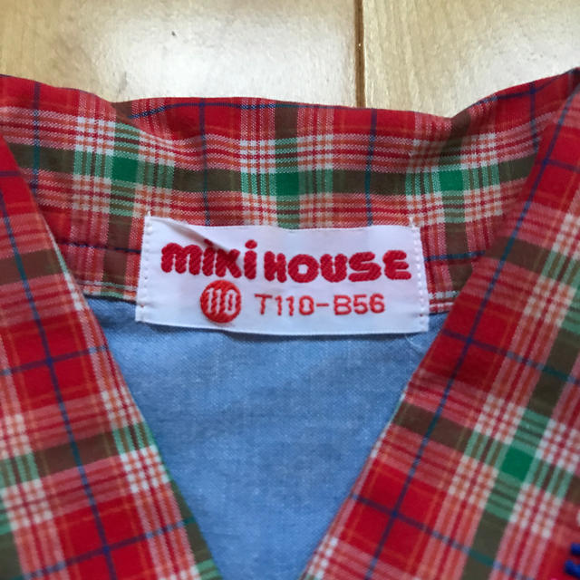 mikihouse(ミキハウス)のミキハウス シャツ　110 キッズ/ベビー/マタニティのキッズ服男の子用(90cm~)(ブラウス)の商品写真