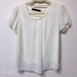 美品　シフォンブラウス　（M）(シャツ/ブラウス(半袖/袖なし))