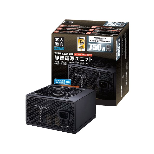 【電源ユニット】 KRPW-AK750W/88+ 80PLUS 750W