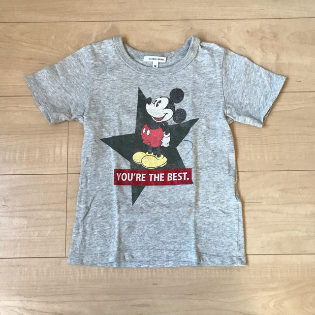 GLOBAL WORK(グローバルワーク)のグローバルワーク＊ミッキーTシャツ キッズM キッズ/ベビー/マタニティのキッズ服男の子用(90cm~)(Tシャツ/カットソー)の商品写真