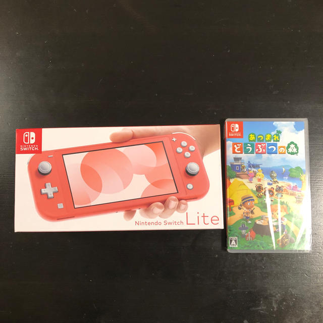 新品・未開封 ニンテンドースイッチ ライト ピンク どうぶつの森 セット