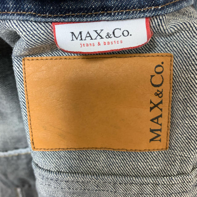 MAX&CO. Gジャン デニムジャケット 長袖 ボルドー 赤 36