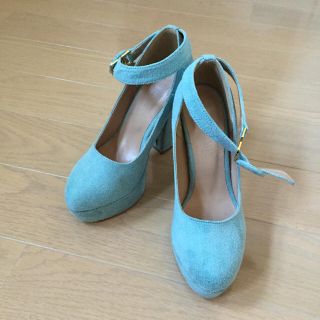 ダズリン(dazzlin)のダズリン太ヒールストライプパンプス(ハイヒール/パンプス)