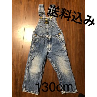 オシュコシュ(OshKosh)の130cm デニム　オーバーオール　古着(パンツ/スパッツ)