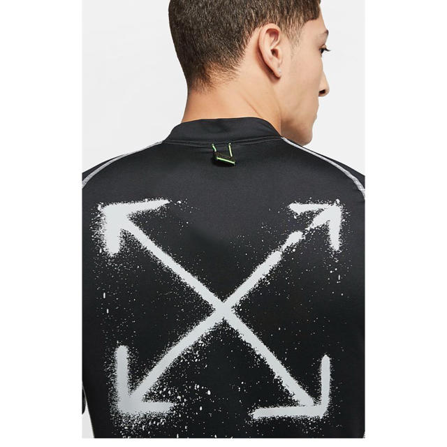 NIKE(ナイキ)のNIKExオフホワイトTMプロロングスリーブ黒XS メンズのトップス(Tシャツ/カットソー(七分/長袖))の商品写真