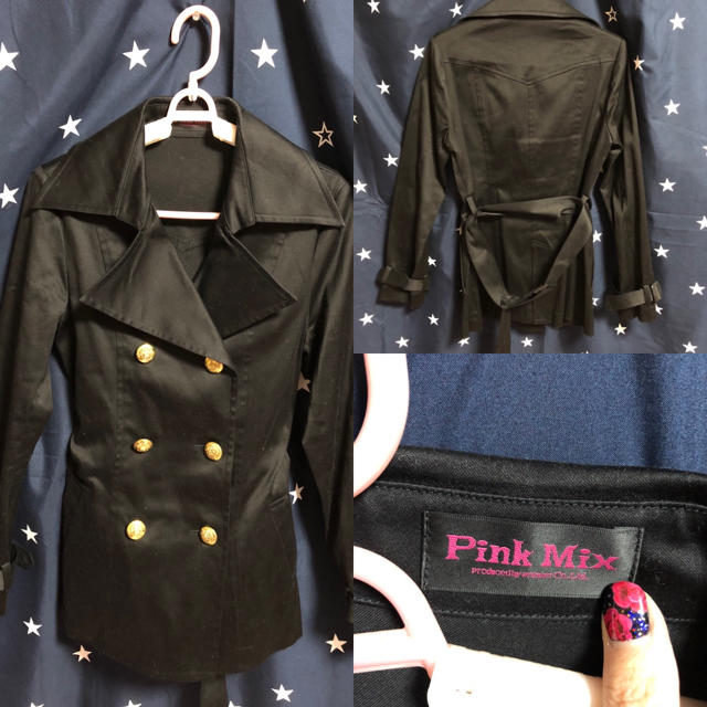 VG / PinkMix(ヴイジーピンクミックス)の新品♡pinkmixトレンチコート レディースのジャケット/アウター(トレンチコート)の商品写真