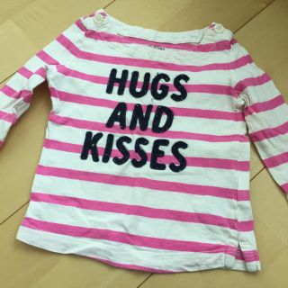 ベビーギャップ(babyGAP)のTシャツ GAP ピンクボーダー 90(Tシャツ/カットソー)