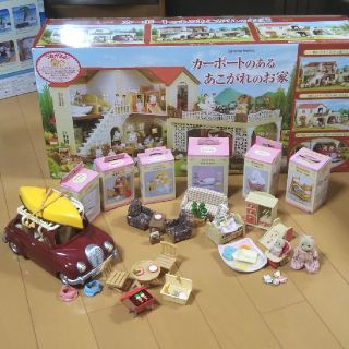 エポック(EPOCH)の【シルバニア】フルセット❗️　家＆車＆家具&人形(ぬいぐるみ/人形)