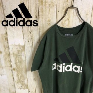 アディダス(adidas)のadidas アディダス ビッグパフォーマンスロゴ メンズ Tシャツ グリーン(Tシャツ/カットソー(半袖/袖なし))