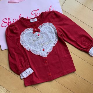 シャーリーテンプル(Shirley Temple)のシャーリーテンプル🎀ハートフリルカーディガン 110 (カーディガン)