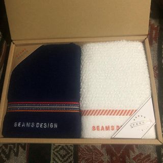 ビームス(BEAMS)のBEAMS DESIGN フェイスタオル 2枚 セット(タオル/バス用品)