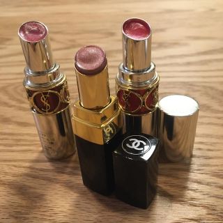 イヴサンローランボーテ(Yves Saint Laurent Beaute)のサンローラン　シャネル　リップ　3本セット(口紅)