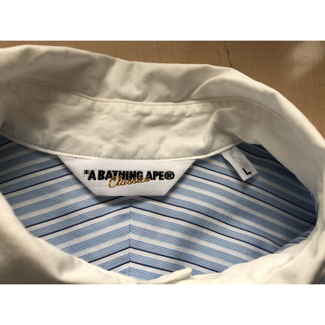 A BATHING APE(アベイシングエイプ)のアベイシングエイプ　ストライプシャツ メンズのトップス(シャツ)の商品写真