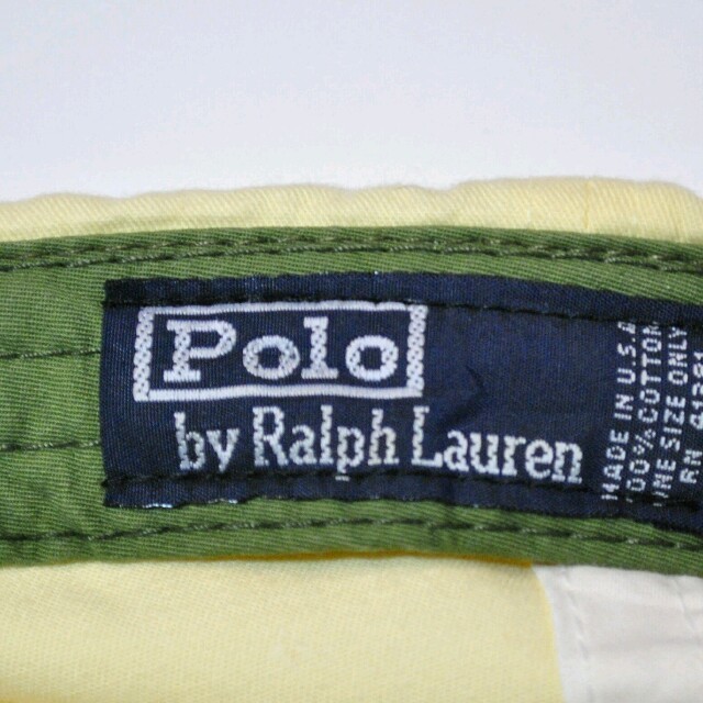 POLO RALPH LAUREN(ポロラルフローレン)の211 ラルフローレンキャップ イエロー レディースの帽子(キャップ)の商品写真