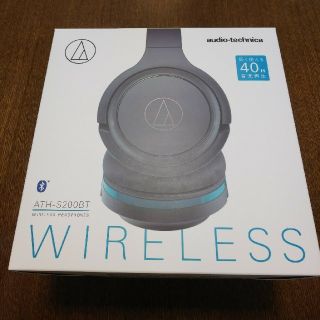 オーディオテクニカ(audio-technica)のワイヤレスヘッドホン ATH-S200BTヘッドフォン オーディオテクニカ 青(ヘッドフォン/イヤフォン)