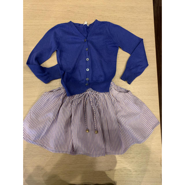 ボントン　カーディガン キッズ/ベビー/マタニティのキッズ服女の子用(90cm~)(カーディガン)の商品写真