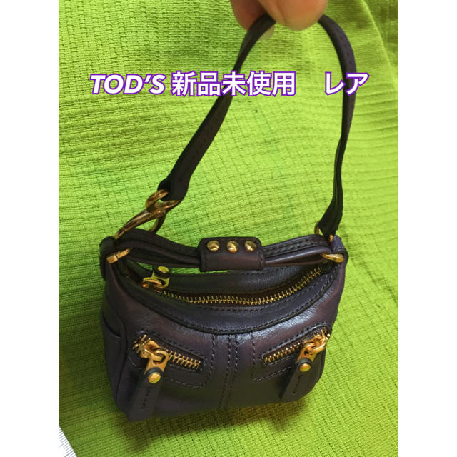 値下げ!TOD’S  【レア】本革バッグ  ミニ　マイクロ バッグ