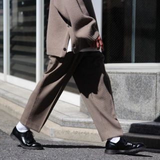 ワンエルディーケーセレクト(1LDK SELECT)の[送料込•即日発送] WOOL 1TUCK WIDE TROUSERS(スラックス)