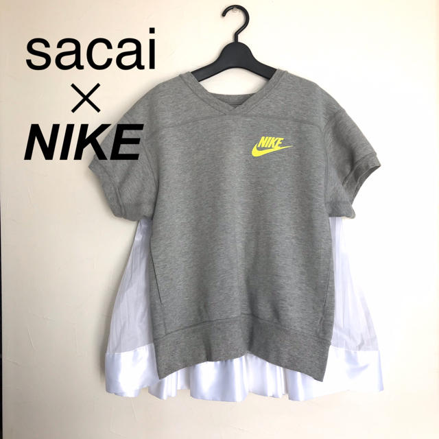 トレーナー/スウェットsacai×NIKE バックプリーツフレアスウェット☆レア