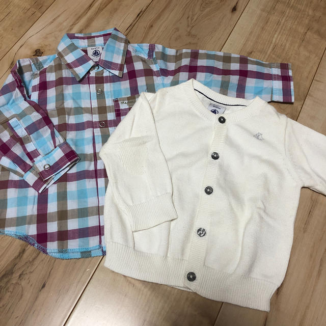 PETIT BATEAU(プチバトー)の6M☆プチバトーセット キッズ/ベビー/マタニティのベビー服(~85cm)(シャツ/カットソー)の商品写真