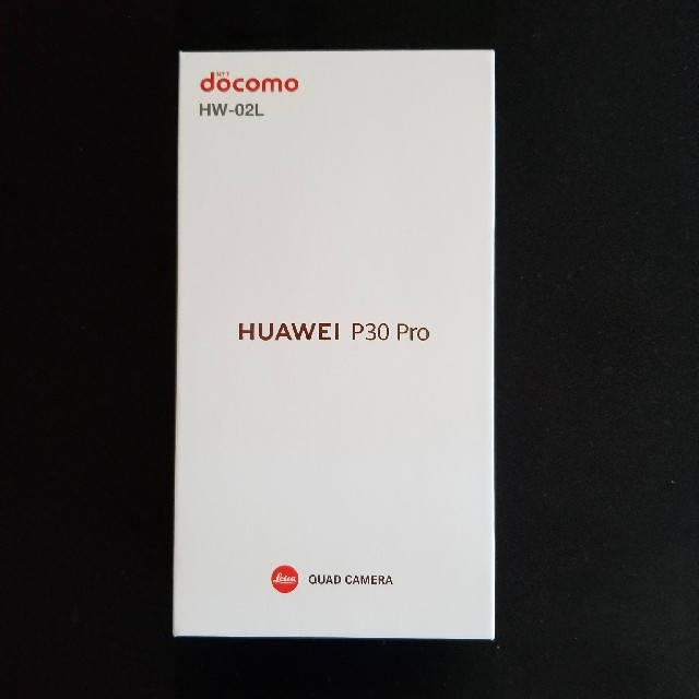 docomo HUAWEI P30 Pro HW-02L 本体