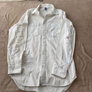 エイチアンドエム(H&M)のH&M ダメージデニムシャツ(シャツ)