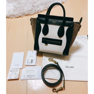 セリーヌ CELINE ラゲージ　ナノ ショルダーバッグ マルチカラー レディース