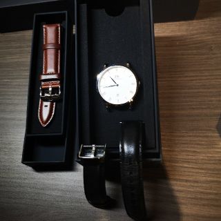 ダニエルウェリントン(Daniel Wellington)のDaniel Wellington　DAPPER 38mm　シルバー(腕時計(アナログ))