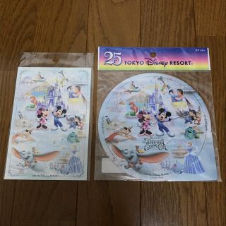 ディズニー(Disney)のTDR◆25周年◆The Dream Goes On◆ポストカード＆ステッカー(キャラクターグッズ)