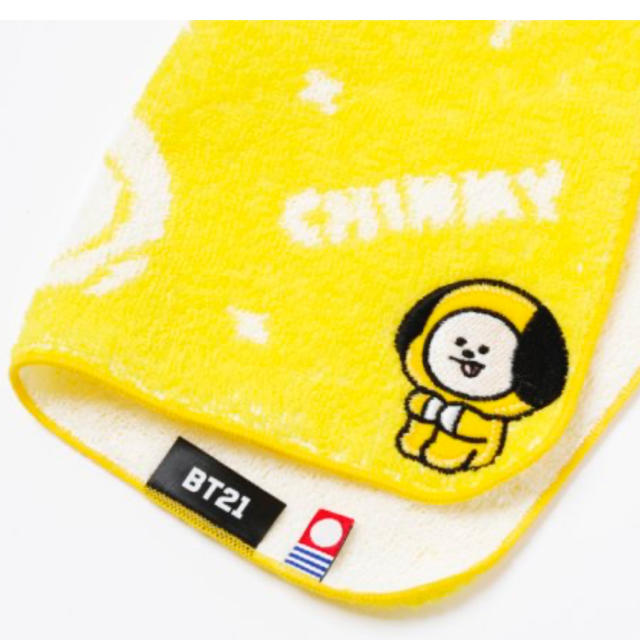 防弾少年団(BTS)(ボウダンショウネンダン)の【日本限定】今治アップリケミニタオル CHIMMY BT21 新品 レディースのファッション小物(ハンカチ)の商品写真