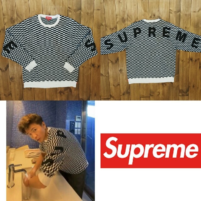 Supreme(シュプリーム)の【試着のみ】シュプリーム バックロゴセーター メンズのトップス(ニット/セーター)の商品写真