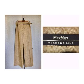 マックスマーラ(Max Mara)のMAXMARA WEEKEND WIDE PANTS マックスマーラ ツイード(カジュアルパンツ)