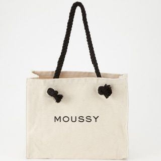 マウジー(moussy)の新品ホワイト SOUVENIR SHOPPER 折り畳み郵送致します。(トートバッグ)