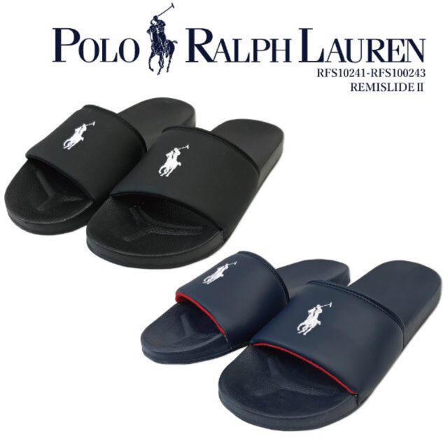 POLO RALPH LAUREN(ポロラルフローレン)のPOLO RALPH LAUREN  サンダル　黒　ポロラルフローレン レディースの靴/シューズ(ビーチサンダル)の商品写真