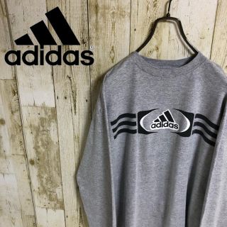 アディダス(adidas)のadidas アディダス ビッグロゴ プリント メンズ ロングスリーブTシャツ(Tシャツ/カットソー(七分/長袖))