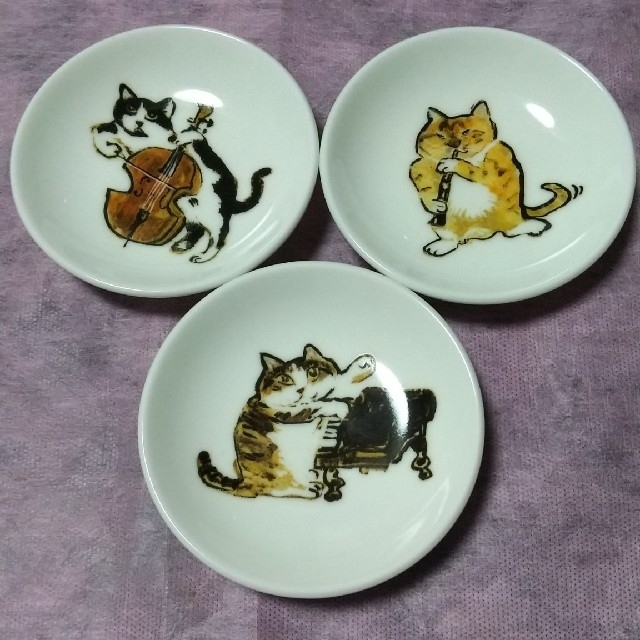 Manhattaner's - 【未使用】マンハッタナーズ 小皿 5Pセット(猫 Manhattaner's - 【未使用】マンハッタナーズ 小皿 5Pセット(猫