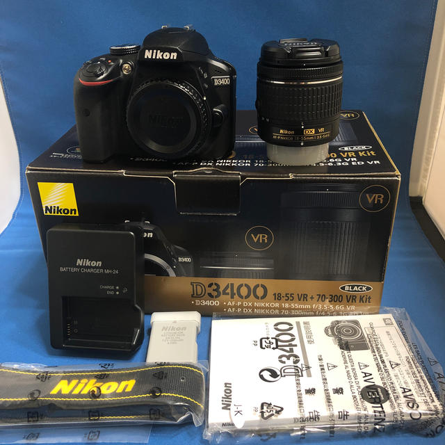 Nikon D3400レンズキット 使用頻度少なく状態は良好！