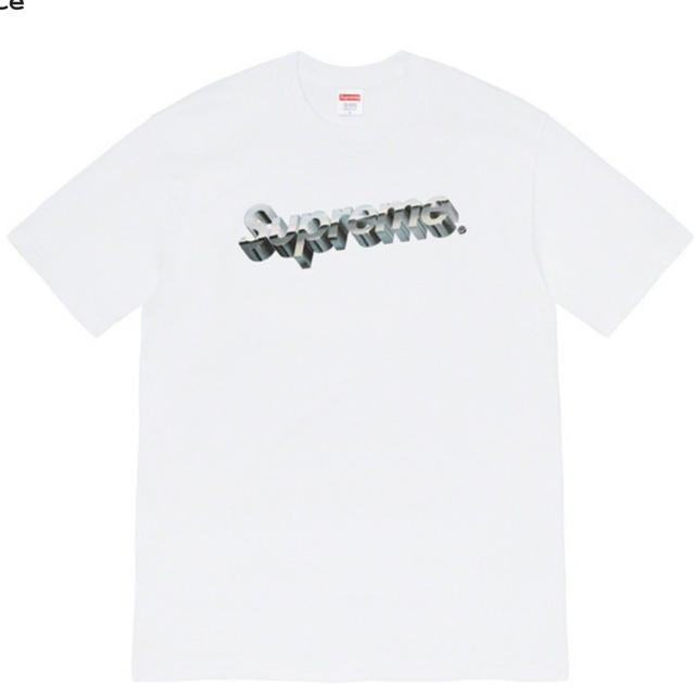 Supreme Chrome Logo Tee クロームロゴ L