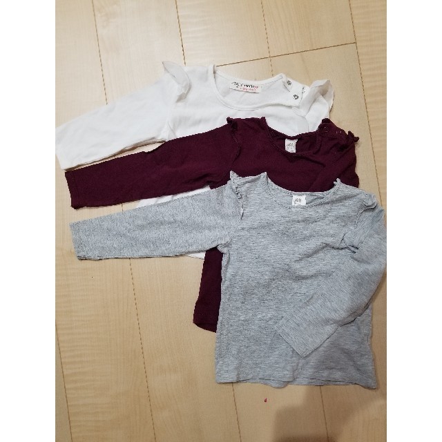 H&M(エイチアンドエム)のなつなつ。様専用 キッズ/ベビー/マタニティのキッズ服女の子用(90cm~)(Tシャツ/カットソー)の商品写真