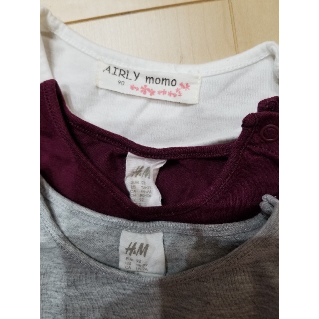 H&M(エイチアンドエム)のなつなつ。様専用 キッズ/ベビー/マタニティのキッズ服女の子用(90cm~)(Tシャツ/カットソー)の商品写真