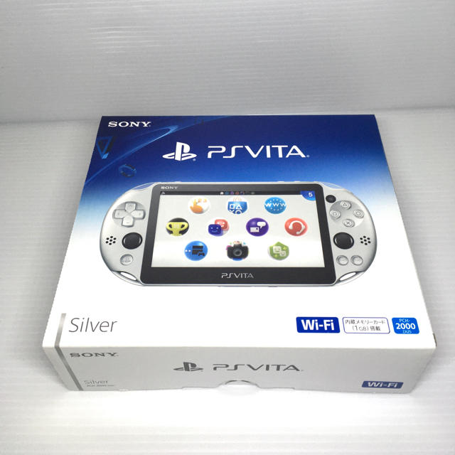 お1人様1点限り Vita Playstation ほぼ未使用 Ps シルバー 00 Vita 携帯用ゲーム機本体