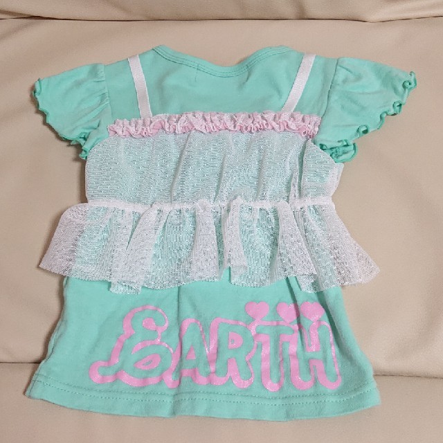 EARTHMAGIC(アースマジック)のアースマジック チュニック 90 キッズ/ベビー/マタニティのキッズ服女の子用(90cm~)(Tシャツ/カットソー)の商品写真