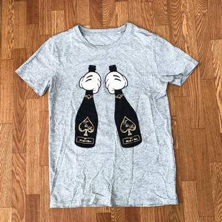 トレンディ&レア ミッキードンペリ半袖Tシャツ グレーxsメンズ(Tシャツ/カットソー(半袖/袖なし))