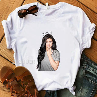 カイリーコスメティックス(Kylie Cosmetics)の新品💋カイリージェンナー💋プリントトップスTシャツ(Tシャツ(半袖/袖なし))
