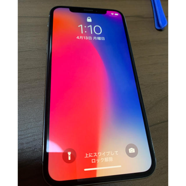 iPhone X 64GB シルバー　Simロック解除済み