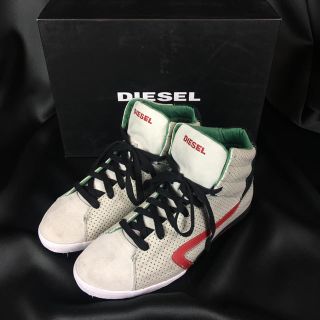 ディーゼル(DIESEL)の新品 DIESEL ディーゼル スウェード レザー ハイカット スニーカー 43(スニーカー)