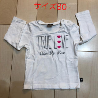 女の子　ロンT 長袖Tシャツ☆サイズ80(Ｔシャツ)