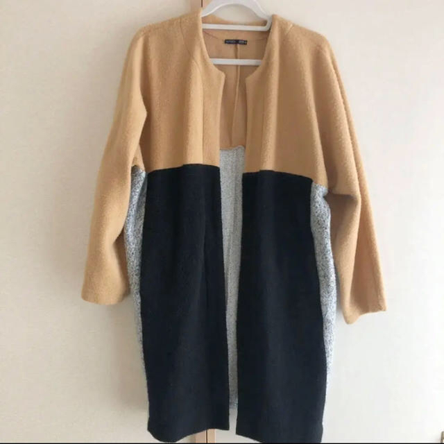 ZARA(ザラ)のZARAスプリングノーカラーコート レディースのジャケット/アウター(スプリングコート)の商品写真